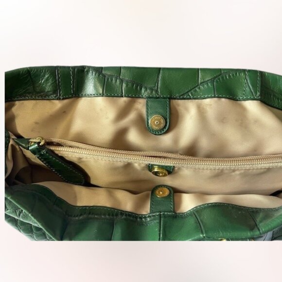 Coach Green Ashley Embossed Leather Alligator - RARE - Picture 5 of 5